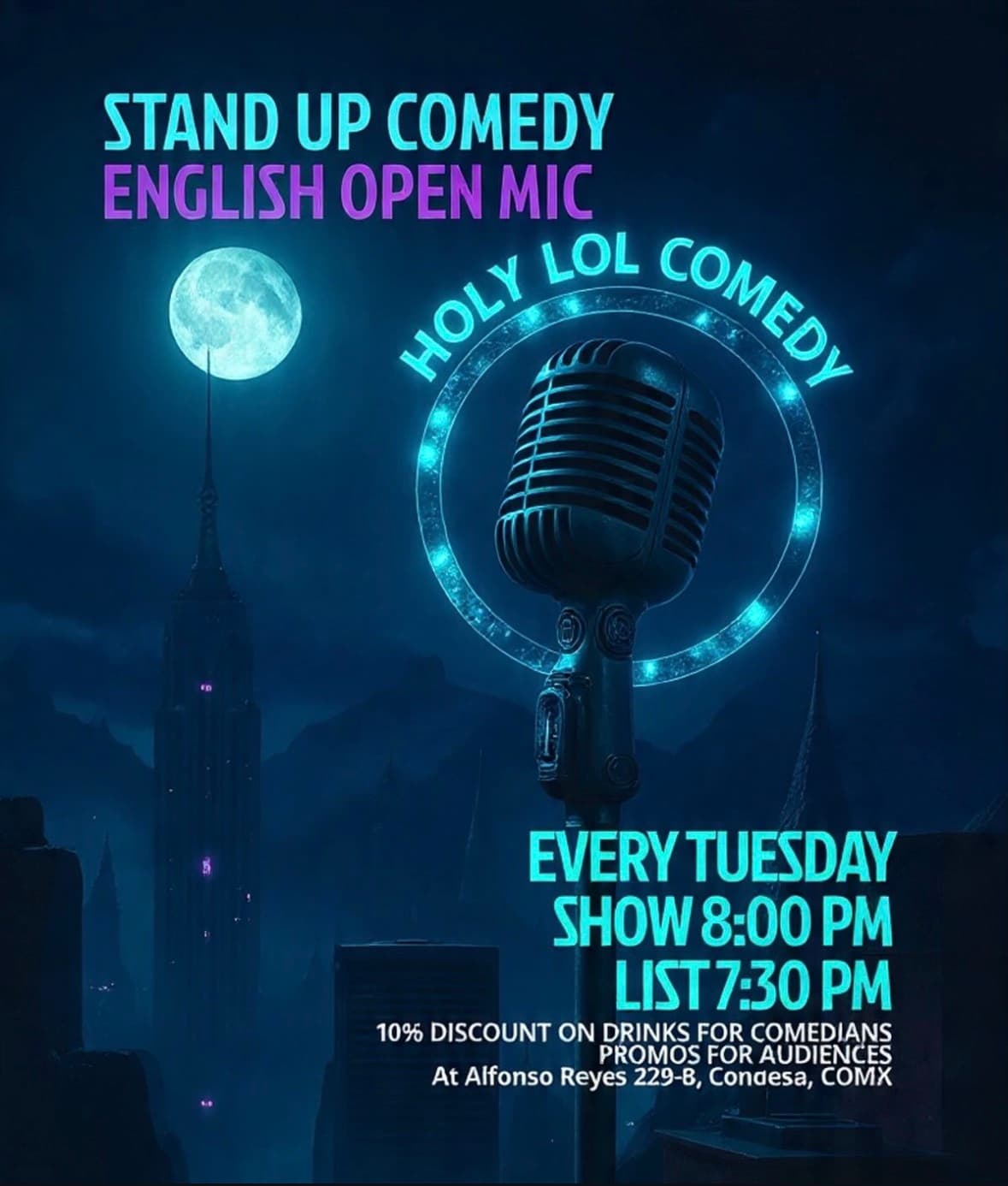 Holy LOL Standup Comedy English Open Mic