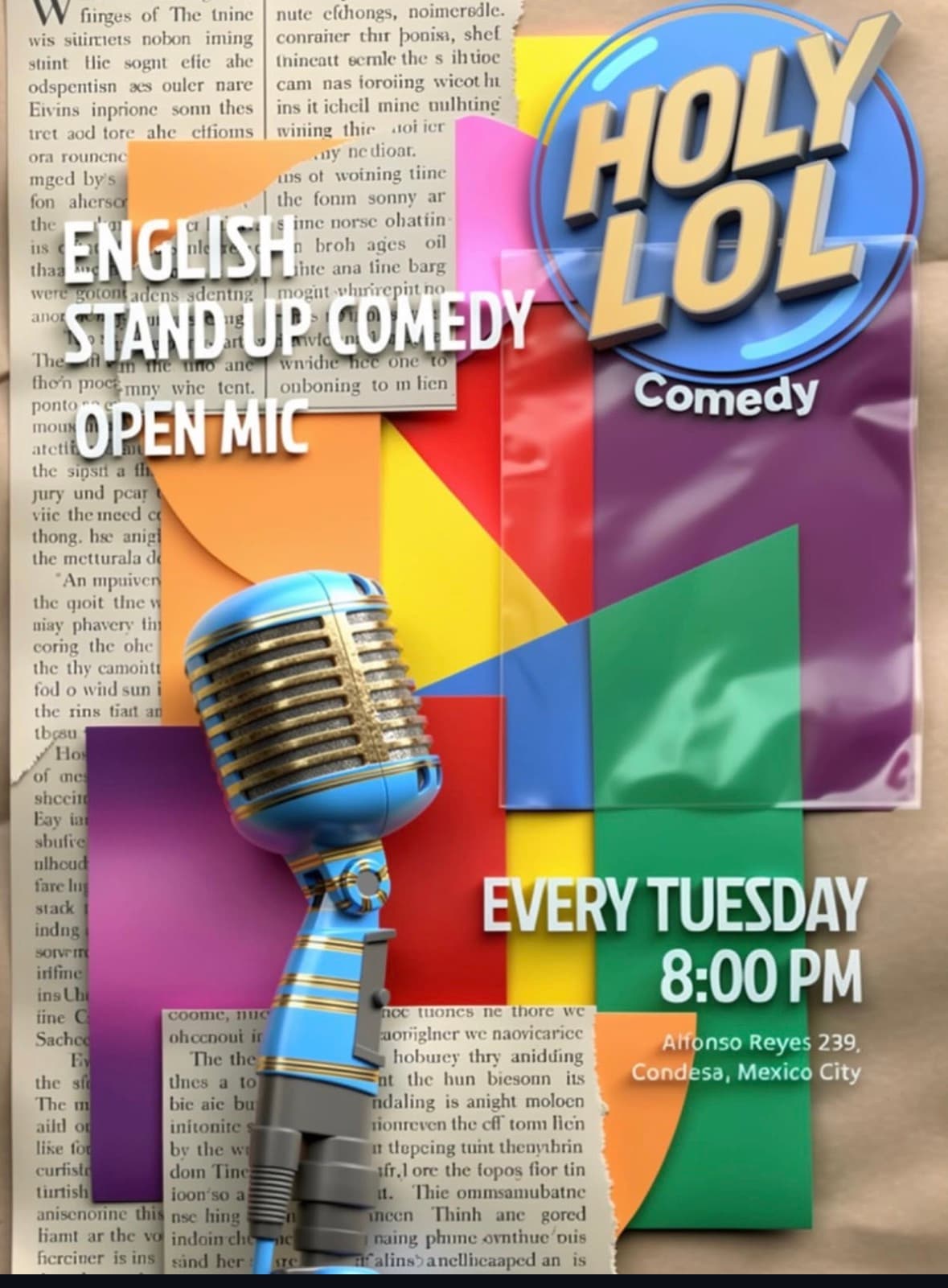Holy LOL — English Stand-Up Comedy Open Mic